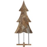  Božićno drvce s stalakom Smeđa 181,5 cm Masivna tikovina | shoptok.hr