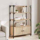  Knjižna omara 3-nadstropna sonoma hrast 70x30x109,5 cm inž. les Cene