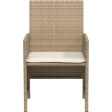  3-dijelni bistro set s jastucima bež od poliratana | shoptok.hr
