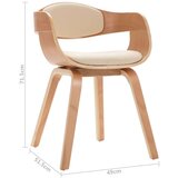  Jedilni stoli 4 kosi ukrivljen les in umetno usnje, (20764069) | Shoptok.si