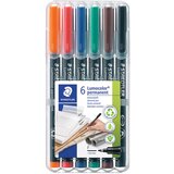 Marker PERMANENTNI 0,6MM PK6 RECIKLIRANI LUMOCOLOR STAEDTLER 318 WP6 | shoptok.hr