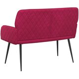  Dvosjed s metalnim nogama 2-sjedalo Vinska crvena Baršun | shoptok.hr