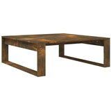 Maison Chic Klubska mizica - kavna mizica - Nizka mizica dimljeni hrast 100x100x35 cm konstruiran les, (21754068) Cene