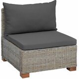  Srednja sofa s jastucima GENDT Prirodni ratan Kubu siva | shoptok.hr