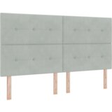  Kutna Sjedalica s Dušekom Svjetlosiva 180x200 cm Baršun | shoptok.hr
