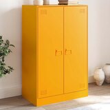  Komoda boja senfa 67 x 39 x 107 cm čelični | shoptok.hr