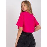 BASIC Feel Good T-shirt-RV-TS-7541.06-fuchsia | Shoptok.si