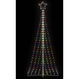 vidaXL LED božićno drvce 447 LED šarenih 249 cm Cijene