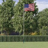  Američka zastava i jarbol 6,08 m aluminijska | shoptok.hr