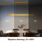  Brilagi - LED prigušiva luster na sajli SLIMLINE LED/40W/230V 3000-6000K zlatna + daljinski upravljač | Eponuda.com