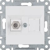 HAGER Utičnica antenska sa F konektorom bijela Lumina | Eponuda.ba
