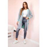 Kesi Two-tone cape with hood mint+gray | Eponuda.ba