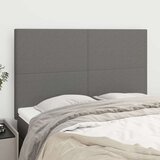  Posteljno vzglavje 4 kosa temno siv 72x5x78/88 cm blago, (20952394) Cene