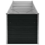  Povišena vrtna gredica antracit 320x80x77 cm pocinčani čelik | shoptok.hr