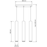  Luster na sajli LUNGOMARE 3xGU10/10W/230V hrom | Eponuda.com