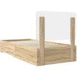  Okvir za krevet s uzglavljem Sonoma hrast 90 x 200 cm | shoptok.hr