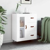  Komoda bijela 69,5x34x90 cm od konstruiranog drva | shoptok.hr