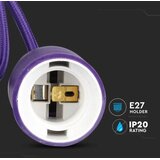  Luster na sajli 1xE27/60W/230V, ljubičaste boje | Eponuda.com