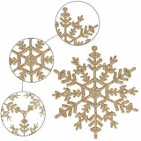 springos set božićnih ukrasa “Snježne pahulje”, 12 cm, 3 kom, zlatne | shoptok.hr