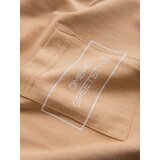 Ombre Men's cotton t-shirt with pocket print Streetstyle - sand | Shoptok.si