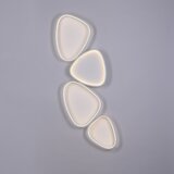 SCHÖNER WOHNEN 14039-16 - LED prigušiva plafonska svetiljka PEBBLES LED/35,5W/230V bela | Eponuda.com