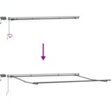 vidaXL Ročna Retraktibilna Tenda z LED bela 400x350 cm, Zamenjava tenda za okvir 4x3.5 m bela | Shoptok.si