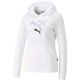 Puma ess+ logo power hoodie tr, ženski duks, bela 673680 Cene