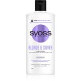 Syoss Blonde & Silver Conditioner balzam za lase za svetle lase za sive lase 440 ml Cene