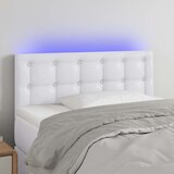  LED uzglavlje bijelo 90 x 5 x 78/88 cm od umjetne kože | shoptok.hr