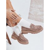 DStreet Mokasyny damskie zamszowe beżowe | Shoptok.si
