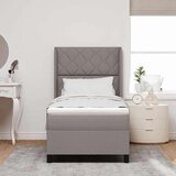 vidaXL Box spring krevet Sivo-smeđa 100 x 200 cm tkanina | shoptok.hr