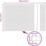  Zavarena žičana ograda 1000 x 140 cm Siva | Eponuda.com