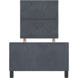 vidaXL Postelja Temno Siva 80x200 cm Žamet | Shoptok.si