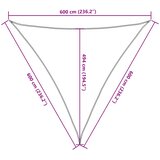  Jedro za zaštitu od sunca 160 g/m² sivosmeđe 6 x 6 x 6 m HDPE | shoptok.hr
