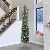 vidaXL Umestno božično drevo Zelena 300 cm PVC in Jeklo in Plastika | Shoptok.si