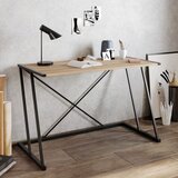 Woody Fashion radni sto anemon - walnut, black walnutblack study desk Cene