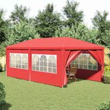 Šator za svadbe - šator za zabave Crvena 600 x 300 x 255 cm PE i čelik - Crvena 3 x 6 m | shoptok.hr