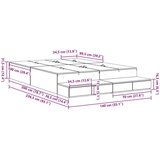 vidaXL krevet s prostorom za pohranu bijeli 140x200 cm | shoptok.hr
