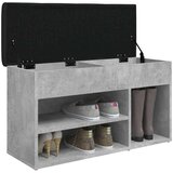 vidaXL klupa za cipele boja betona 82 x 32 x 45 5 cm konstruirano drvo | shoptok.hr