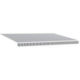 Tenda na ručno uvlačenje antracit i bijela 450 x 300 cm | shoptok.hr