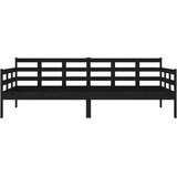  Dnevni ležaj od masivne borovine crni 90 x 200 cm | Eponuda.ba