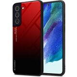 Cadorabo Ohišje, združljiv s Samsungom v rdeči barvi - črni - dvobarvni zaščitni pokrov iz silikona TPU in hrbta iz kaljenega stekla, (20589563) Cene