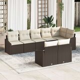  Vrtni kauč set 8-dijelni set Krem smeđa | shoptok.hr