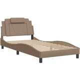  Okvir kreveta s LED svjetlom cappuccino 100x200 cm umjetna koža | shoptok.hr