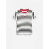 Reserved Rebrasta majica kratkih rukava s vezom - šaren | shoptok.hr