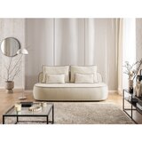 Ropez Bež/smeđe-siva baršunasti sklopiva/s prostorom za odlaganje sofa 210 cm Saga – | shoptok.hr