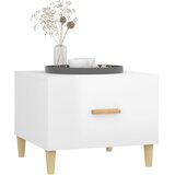  Stolić za kavu sjajni bijeli 50x50x40 cm konstruirano drvo | Eponuda.com