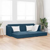 Podni kauč na razvlačenje Plava 213 x 70 x 77 cm Baršun | shoptok.hr
