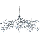 Searchlight Wisteria 10 stropnih visečih svetilk s cvetličnim motivom, kromiranih s kristali, žarnica G4, (22100827) | Shoptok.si