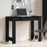 vidaXL Pisalna miza črna 100x45x75 cm inženirski les | Shoptok.si